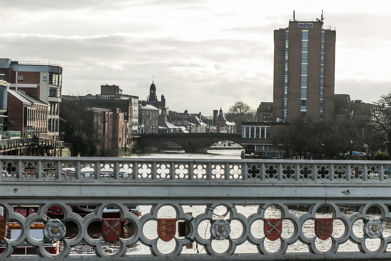 Bedford town centre and the River Great Ouse